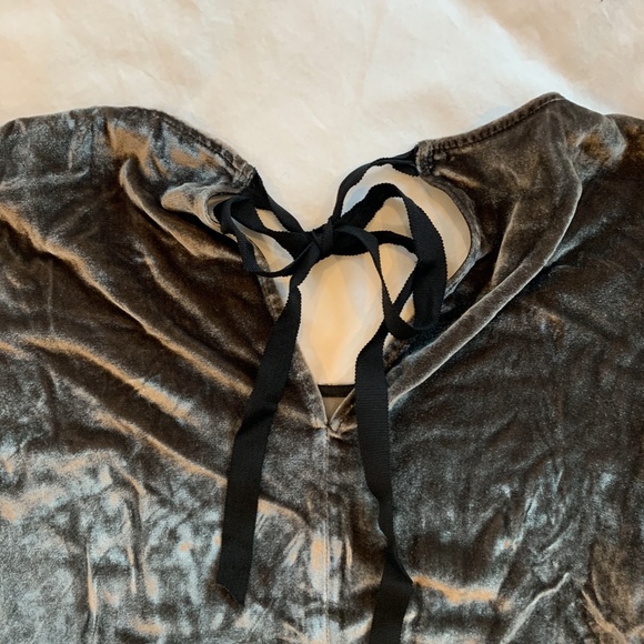 Madewell Velvet Bow Mini Dress - Picture 5 of 5